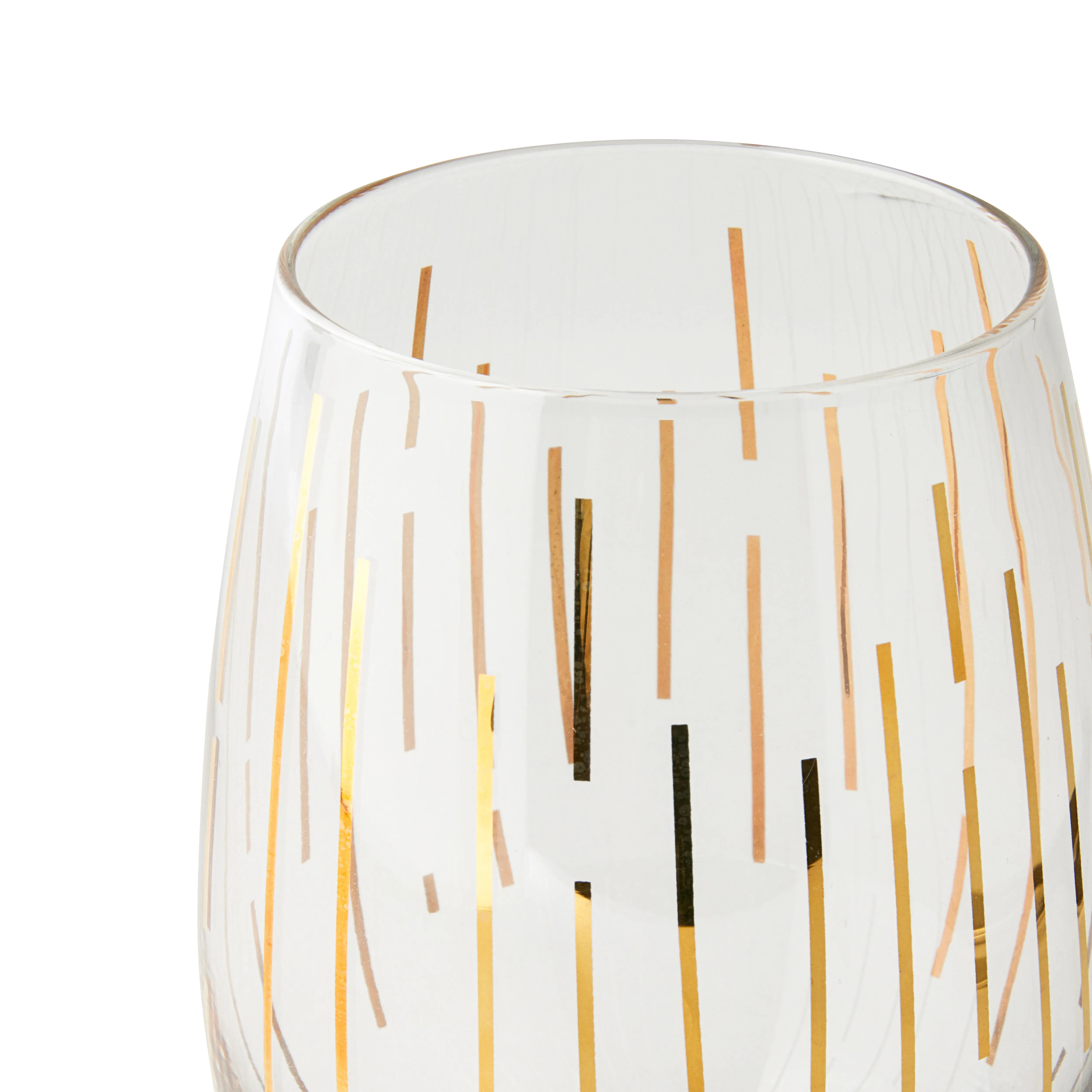 Illustration numéro 3 du produit Set de 4 verres à vin sans pied en cristal