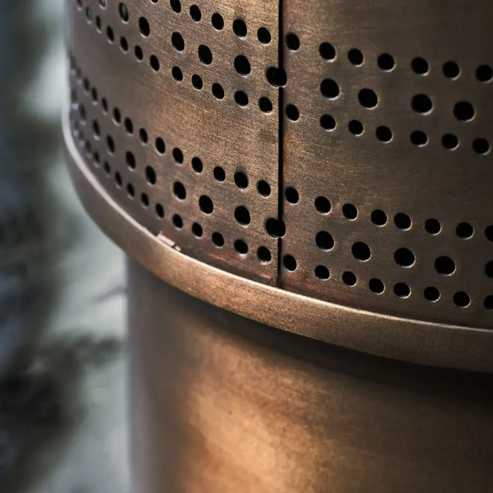 Illustration numéro 3 du produit Bougeoir en métal marron H34.5