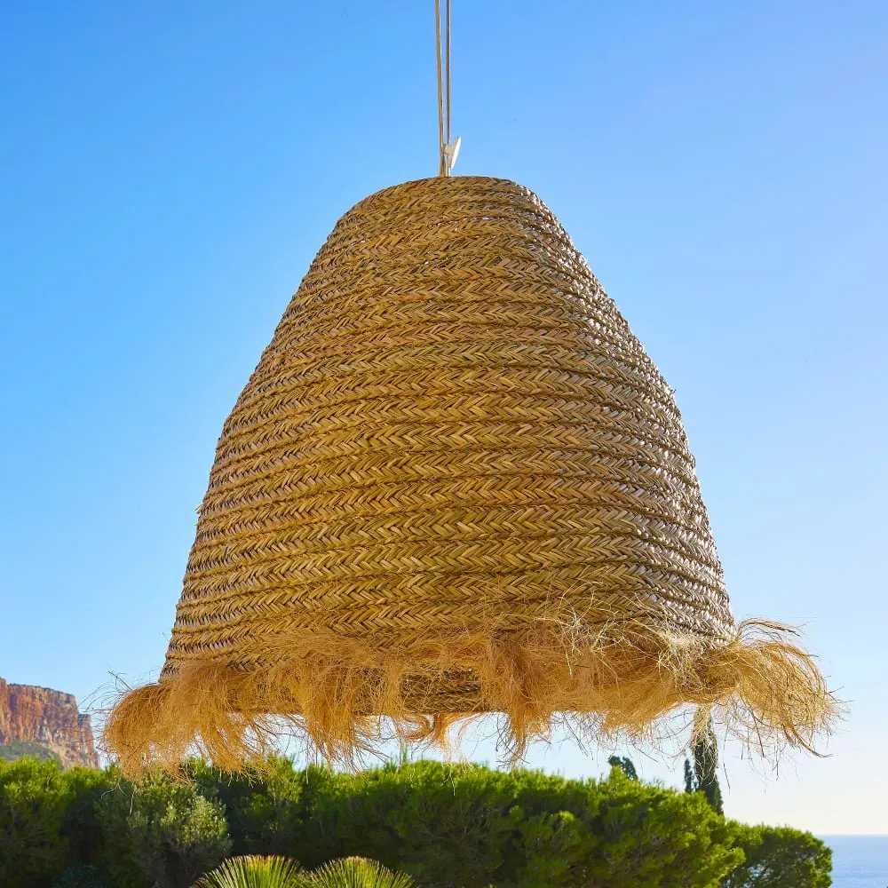 Illustration numéro 3 du produit Suspension d'extérieur avec cable Jonc de mer Beige D100CM