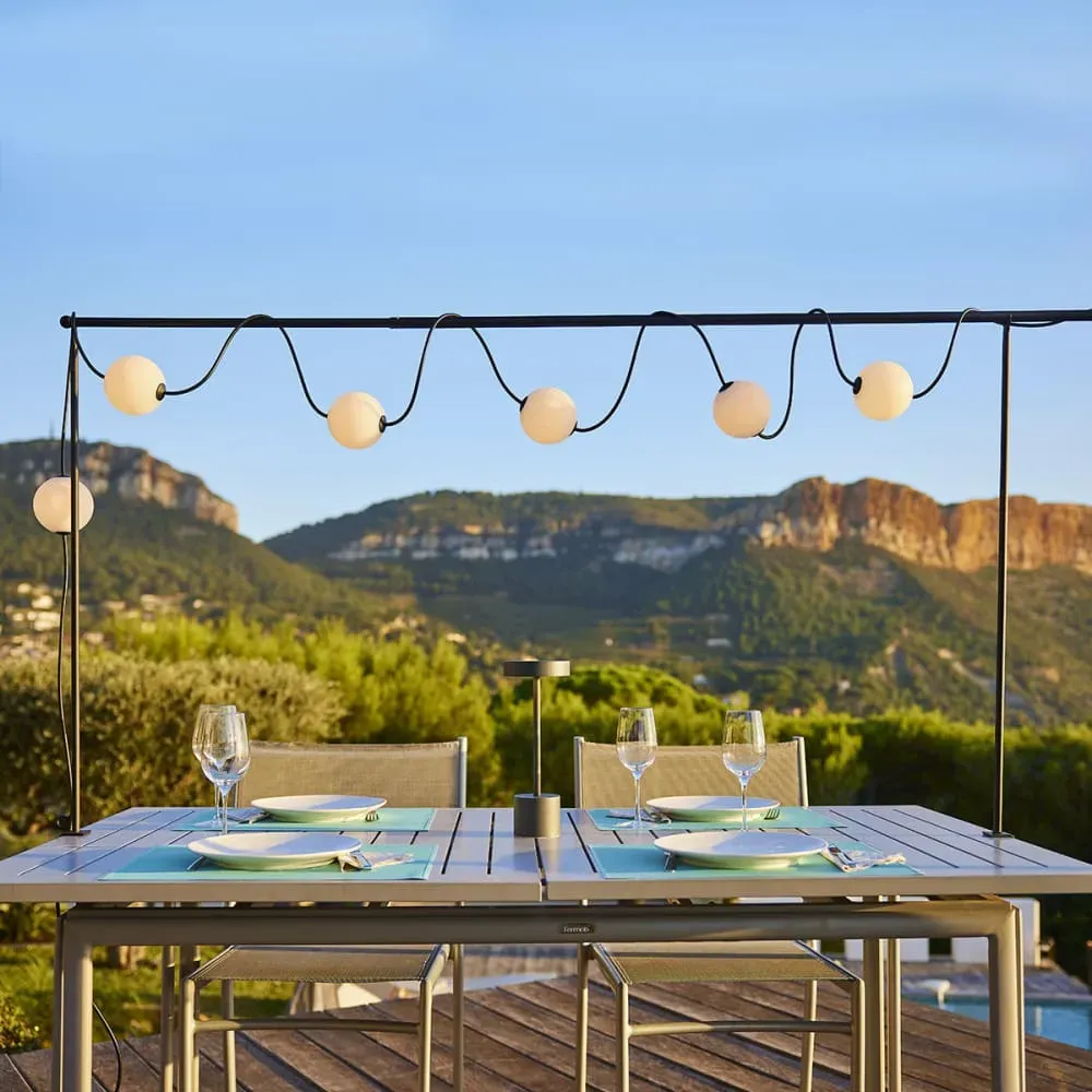 Illustration numéro 3 du produit Support Guirlande Acier Noir 4M