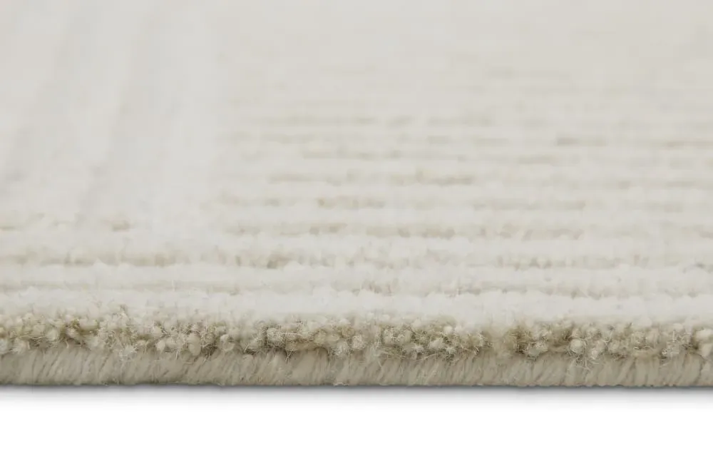 Illustration numéro 3 du produit Tapis écru design tufté main à relief 140x200