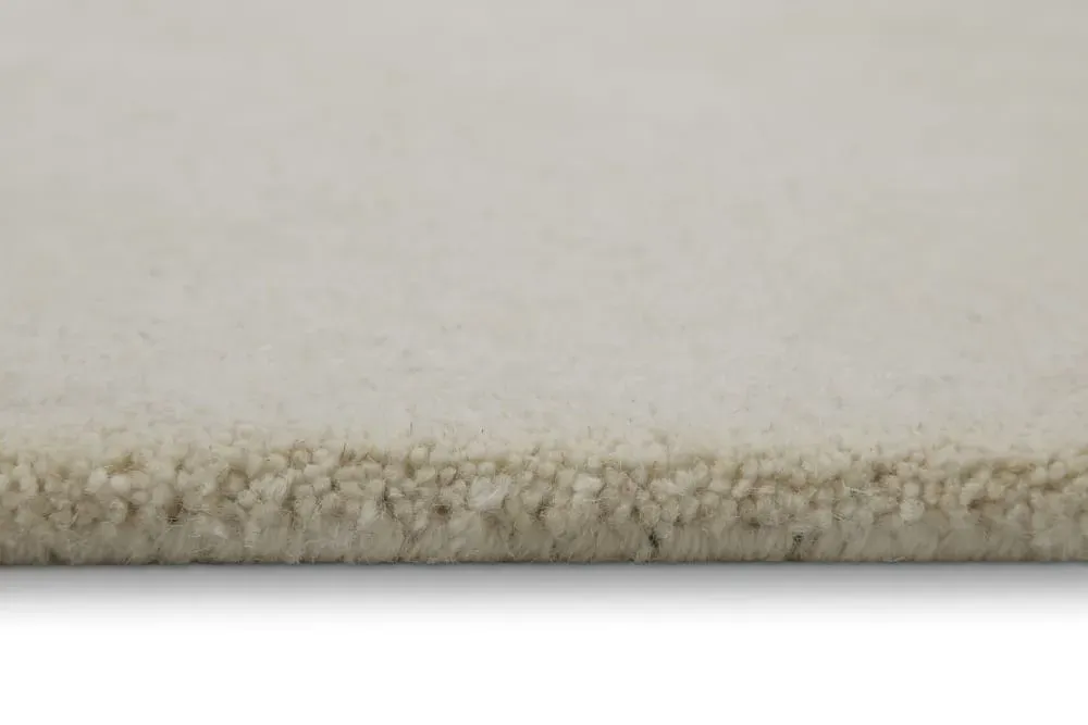 Illustration numéro 3 du produit Tapis pure laine écru  tufté main uni 200x300