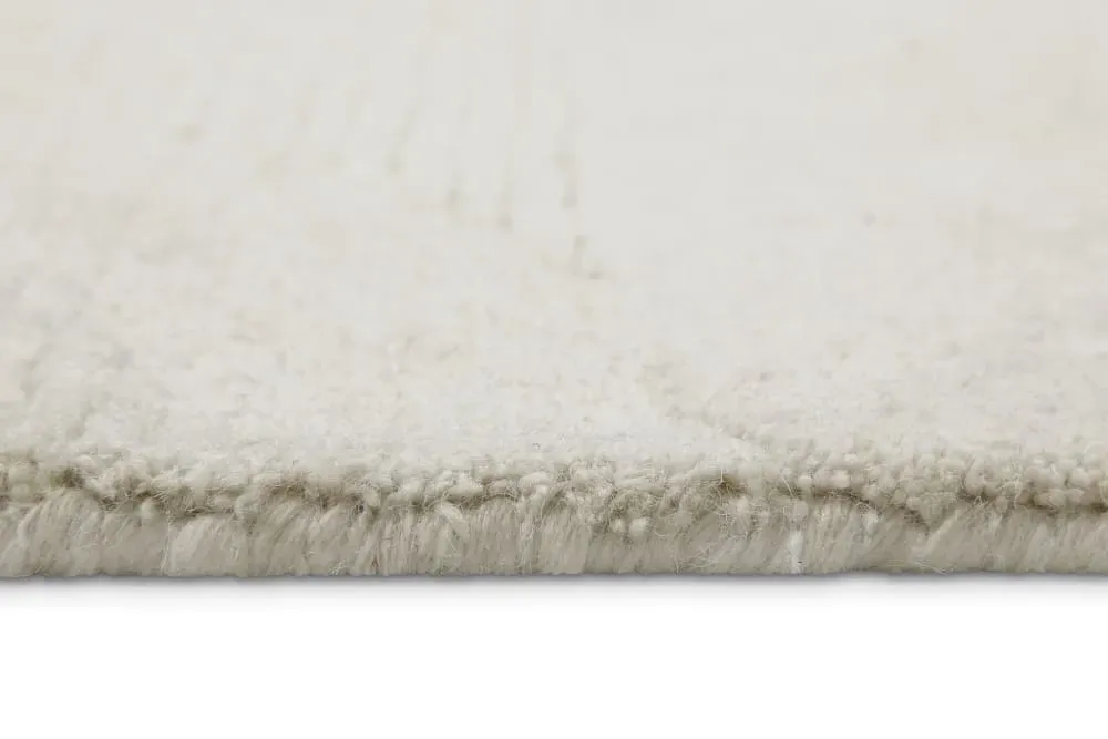 Illustration numéro 3 du produit Tapis écru design tufté main à relief 80x300