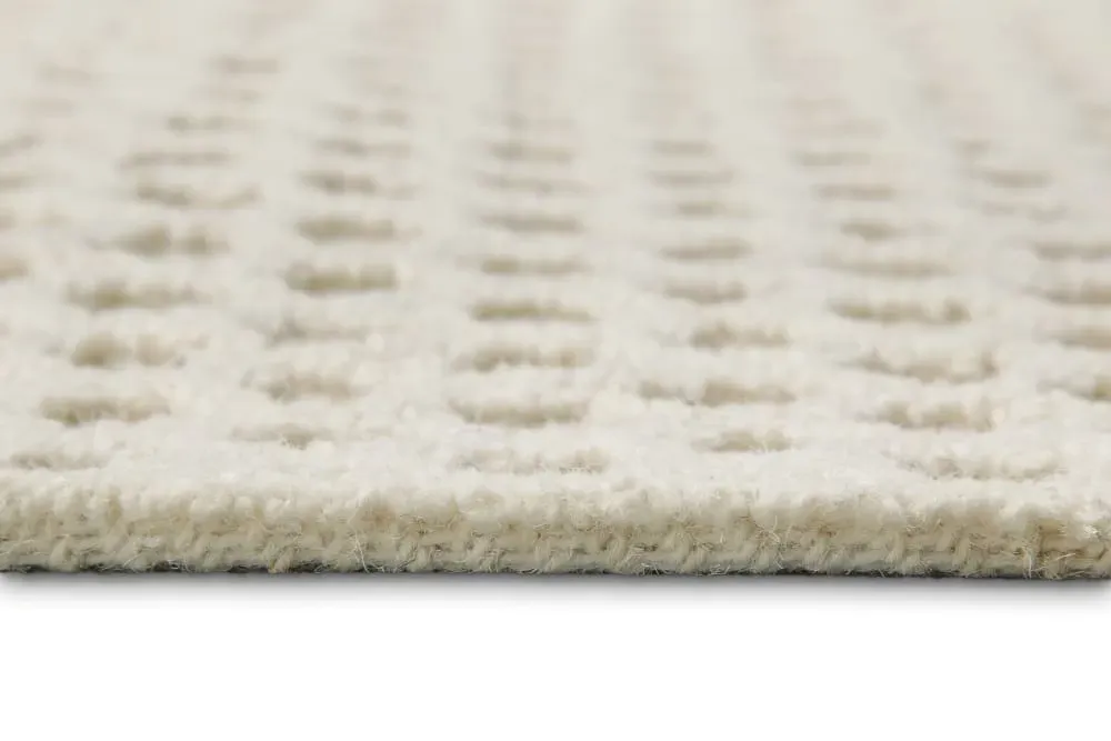 Illustration numéro 3 du produit Tapis écru design tufté main à relief 40x60