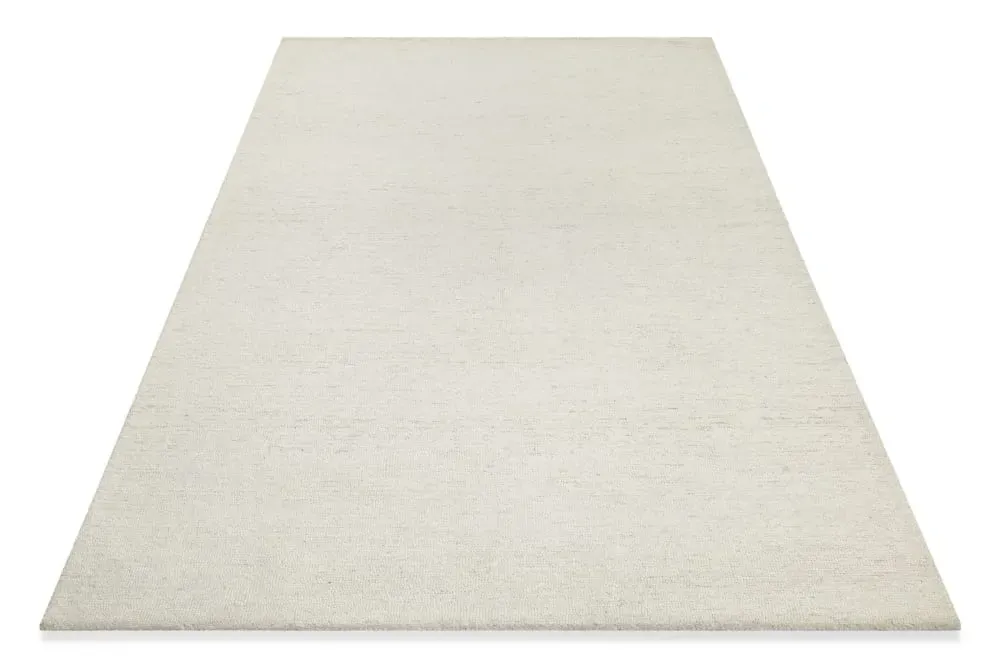 Illustration numéro 3 du produit Tapis pure laine tufté main beige chiné 140x200