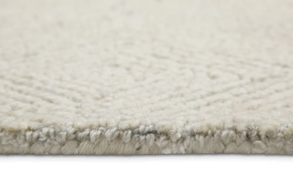 Illustration numéro 3 du produit Tapis écru design tufté main à relief  300x400