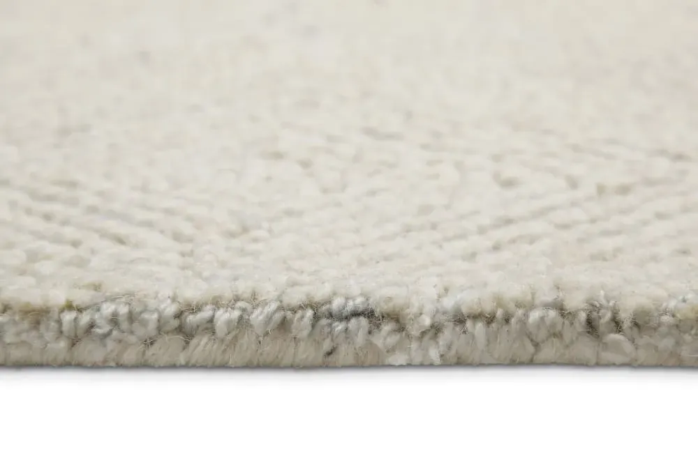 Illustration numéro 3 du produit Tapis écru design tufté main à relief 140x200