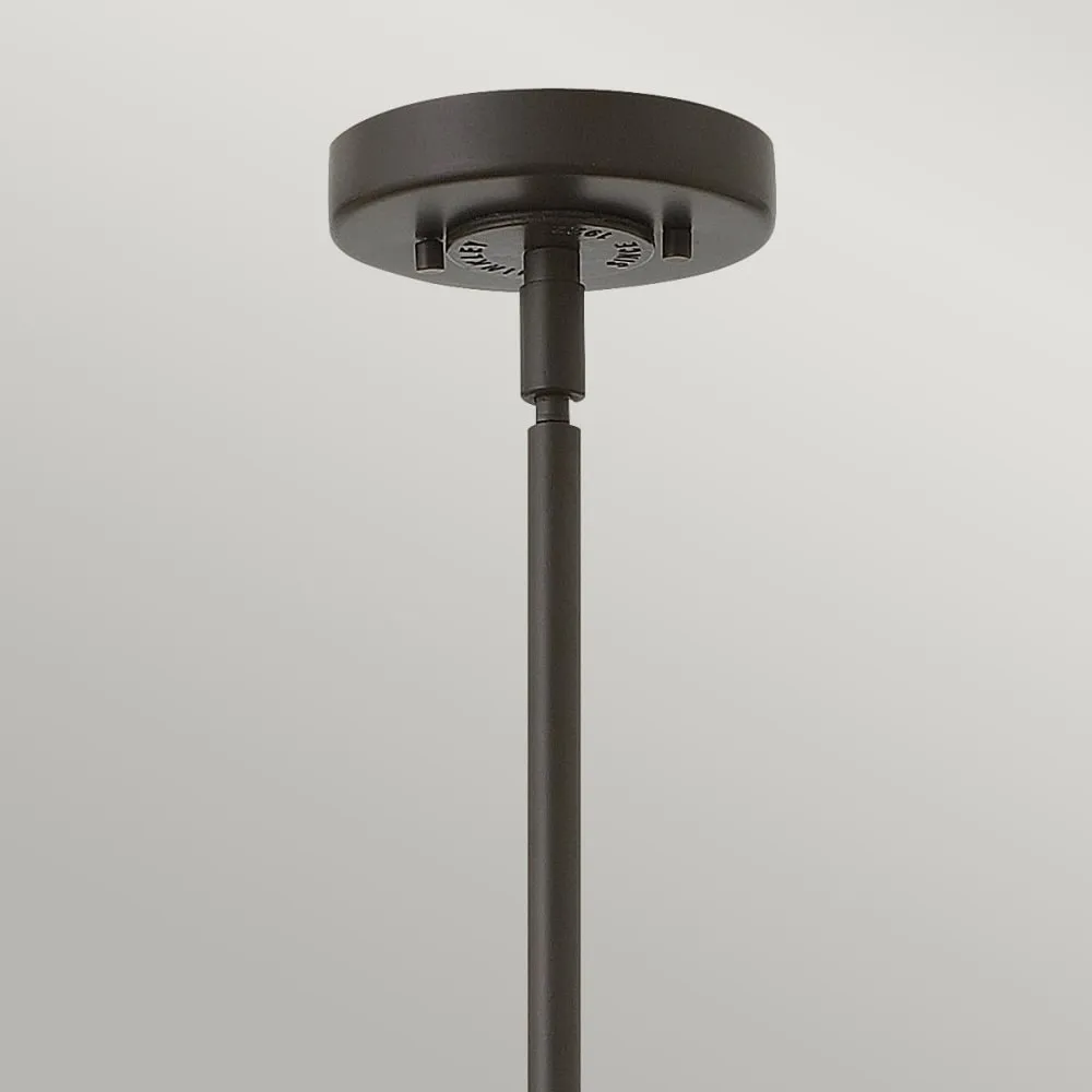 Illustration numéro 3 du produit Suspension en acier treillis et acier doux finition bronze buckeye