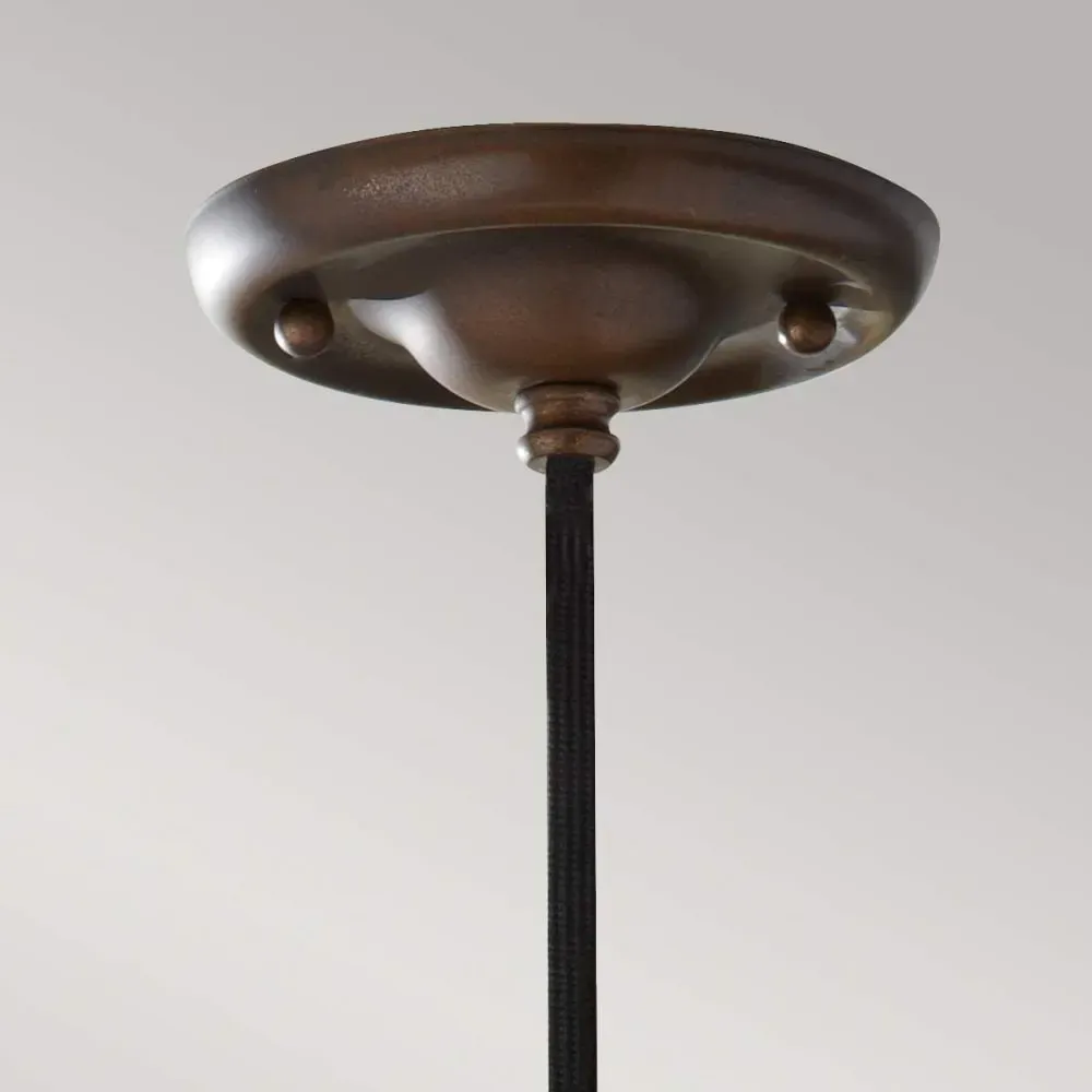 Illustration numéro 3 du produit Suspension acier bronze astral