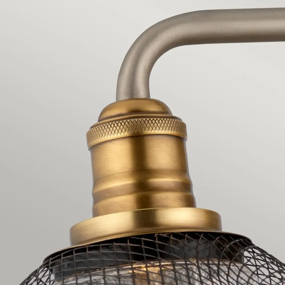 Illustration numéro 3 du produit Appl. en acier et verre grainé finition nickel antique laiton héritage