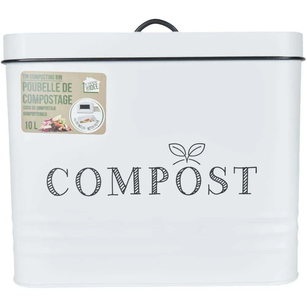 Illustration numéro 3 du produit Poubelle de cuisine à compost vintage 10 litres
