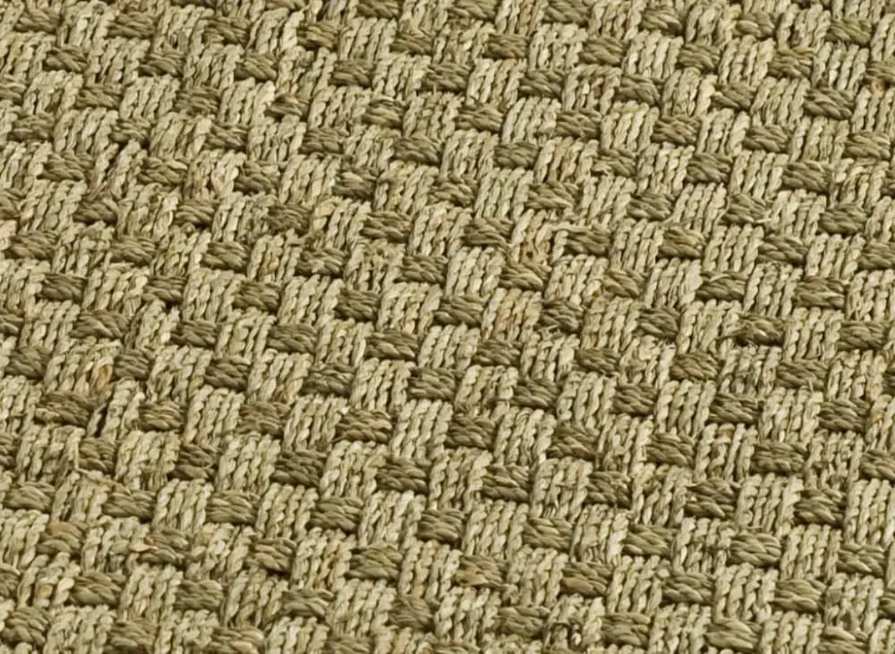 Illustration numéro 3 du produit Tapis Herbe de mer Naturel/Noir 91 X 91 cm