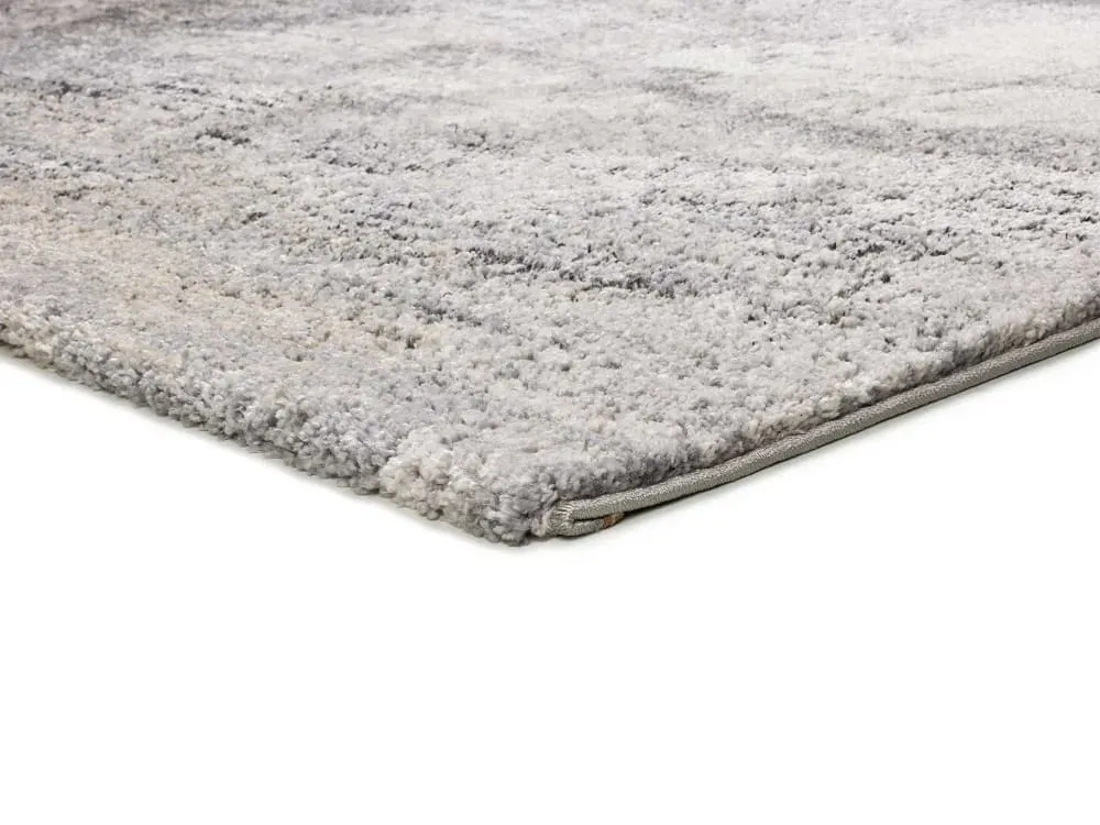 Illustration numéro 3 du produit Tapis à relief shaggy abstrait gris 140x200 cm