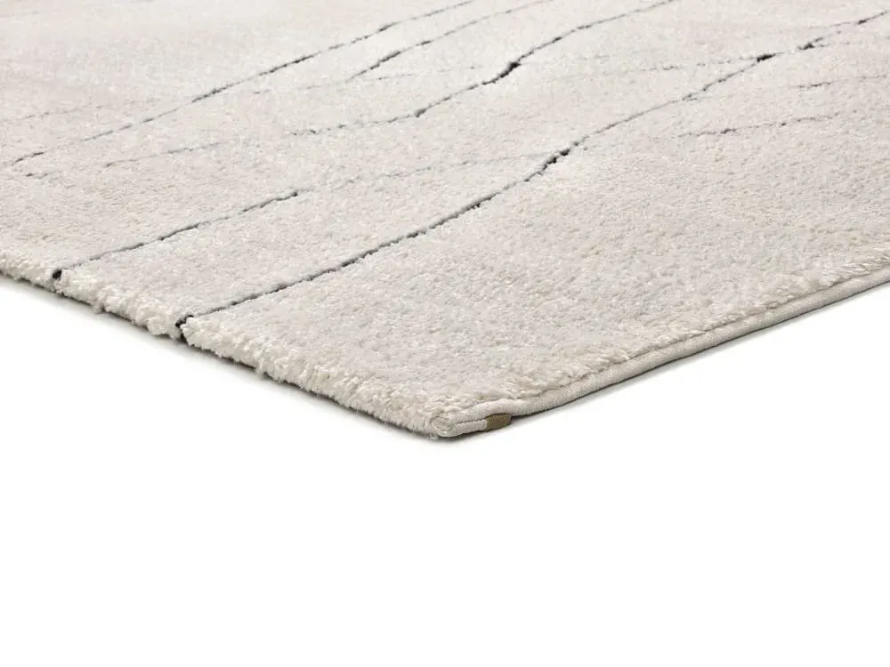 Illustration numéro 3 du produit Tapis à relief berbère blanc/noir 120x170 cm