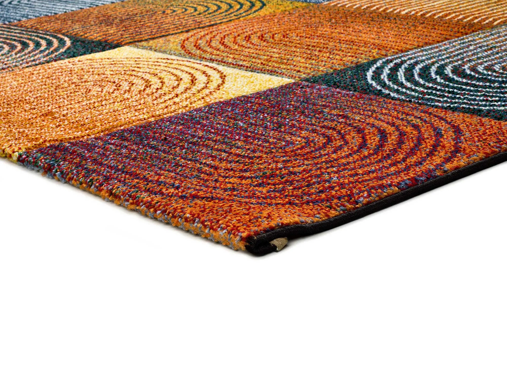 Illustration numéro 3 du produit Tapis géométrique multicolore 120x170 cm