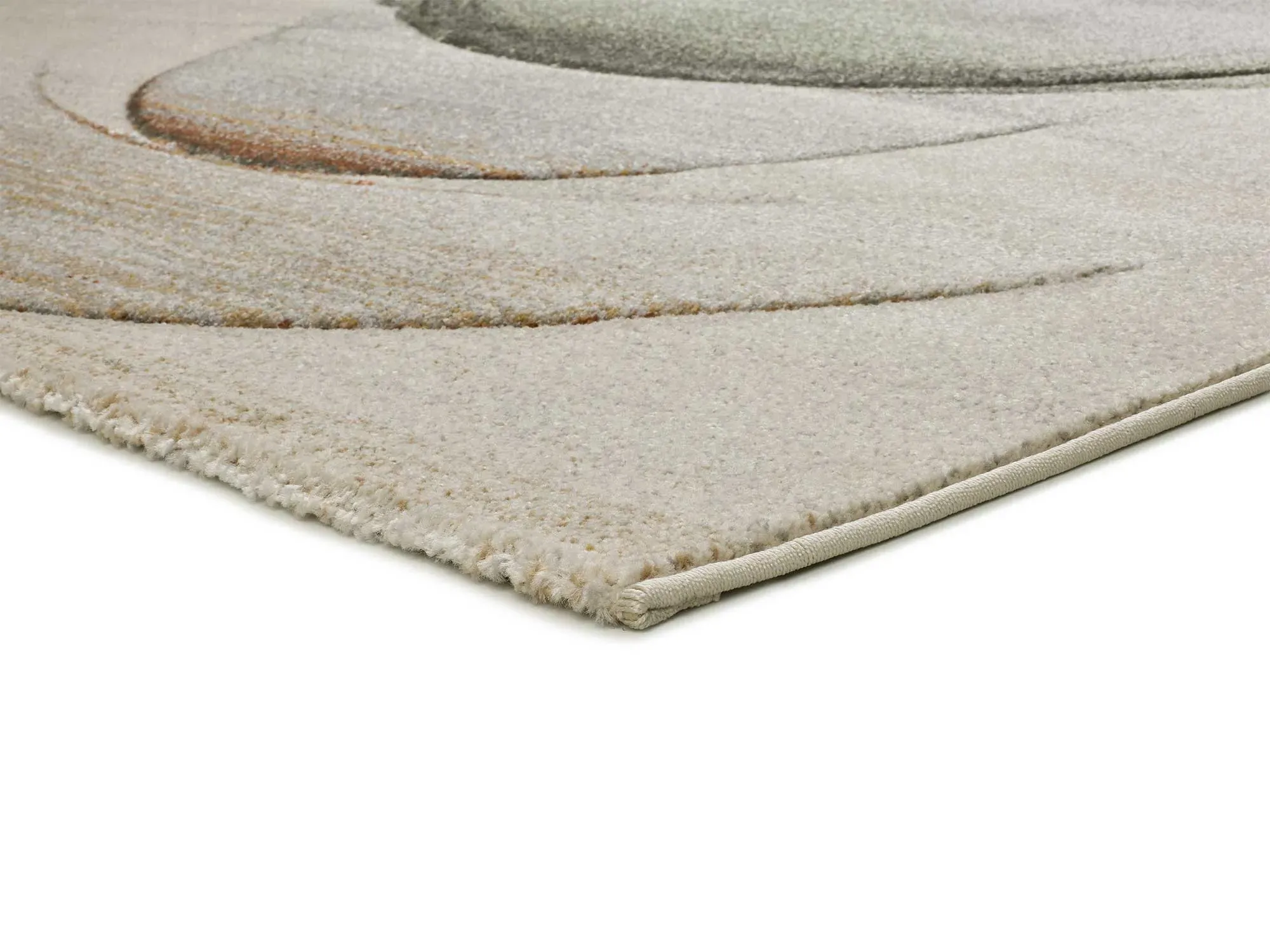 Illustration numéro 3 du produit Tapis moderne crème/vert/rouille 160x230 cm