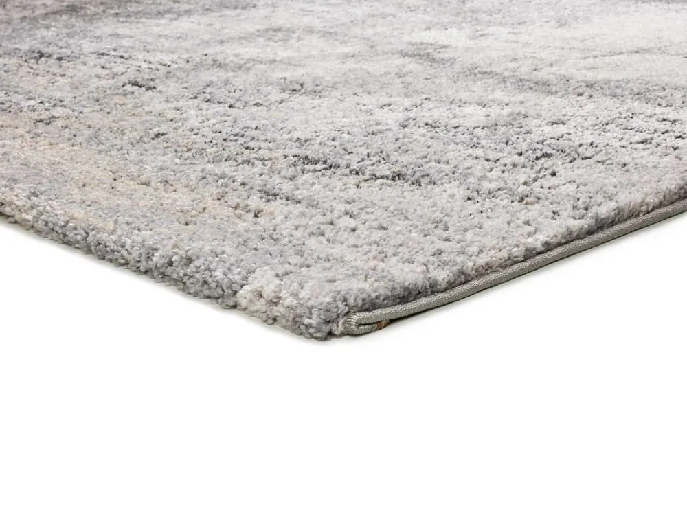 Illustration numéro 3 du produit Tapis à relief shaggy abstrait gris 160x230 cm