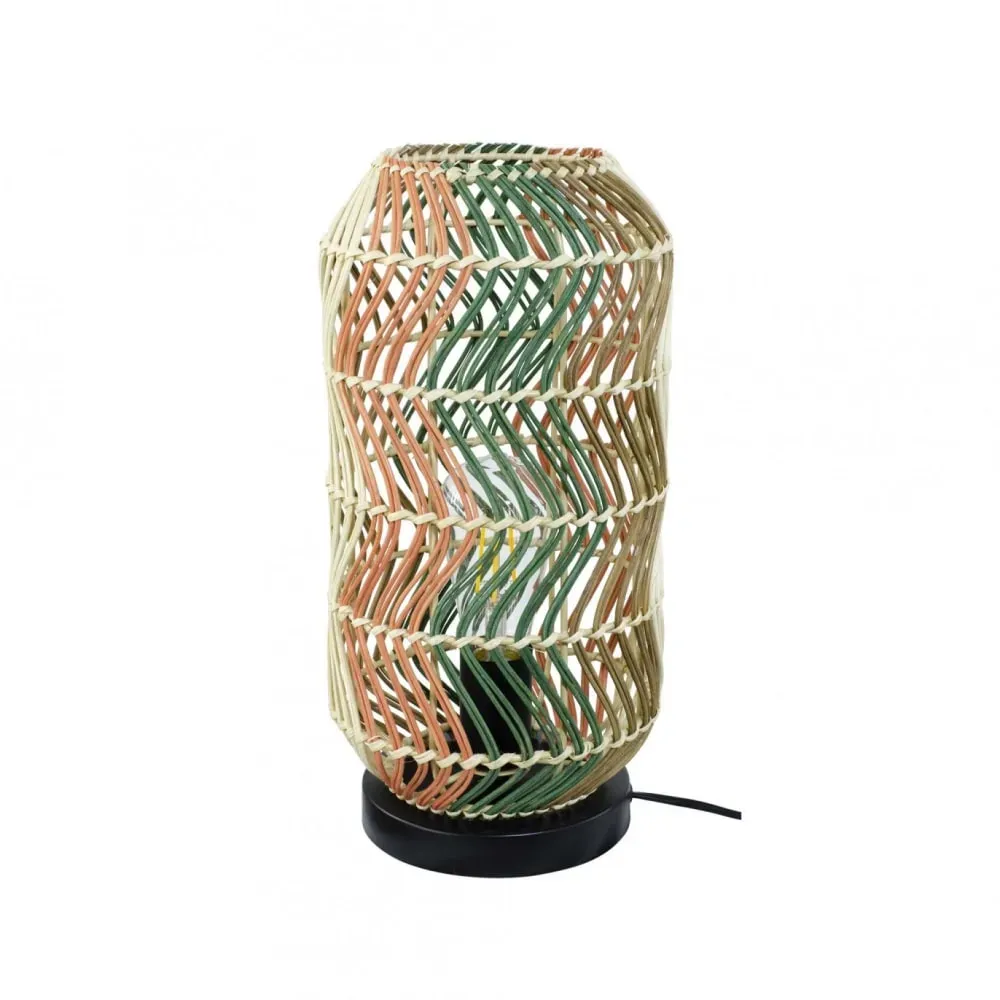 Illustration numéro 3 du produit Lampe en rotin & métal