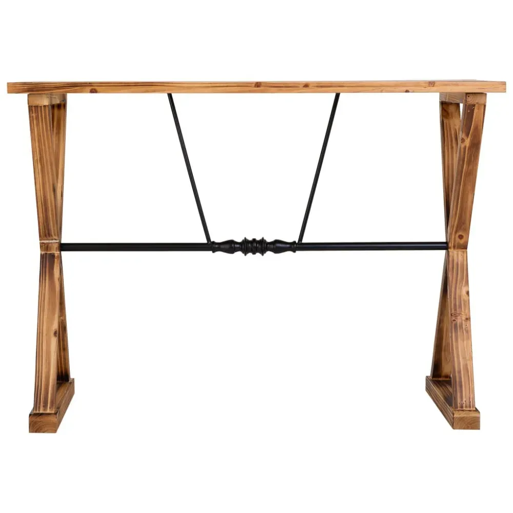 Illustration numéro 3 du produit Console en bois et métal 106x40x76,5h cm