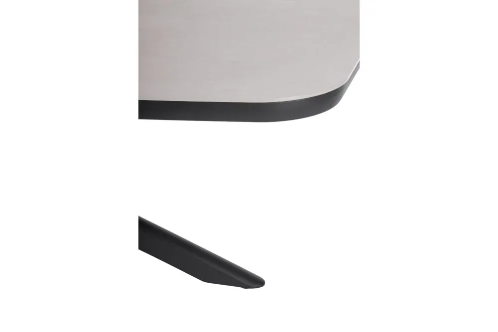 Illustration numéro 3 du produit Table de jardin en pierre et métal L240 10 places anthracite