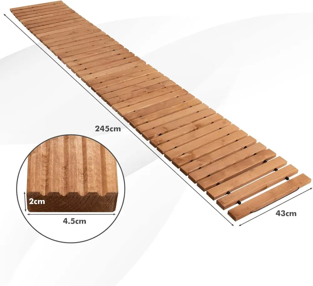 Illustration numéro 3 du produit Allée de jardin jardin en bois 245x43cm