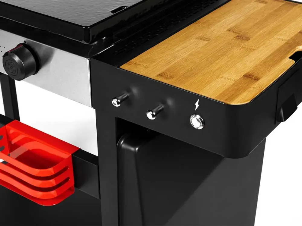 Illustration numéro 3 du produit Plancha gaz sur chariot 3 brûleurs Solia 350 - Somagic