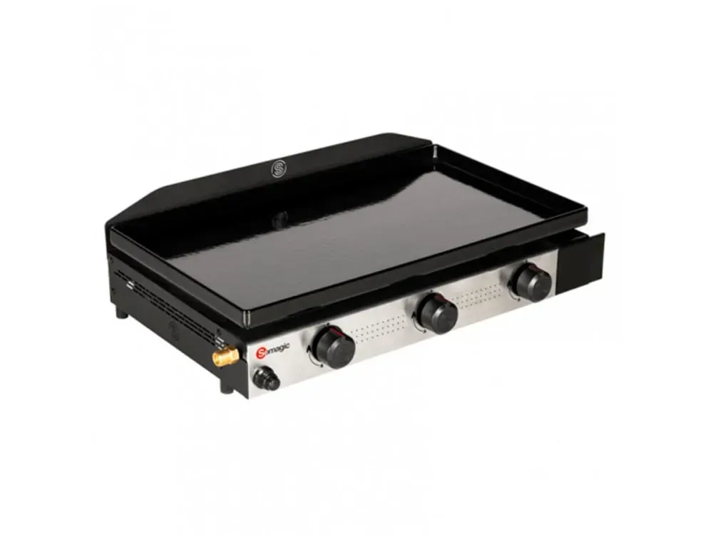 Illustration numéro 3 du produit Plancha gaz à poser 3 brûleurs Solia 300 - Somagic