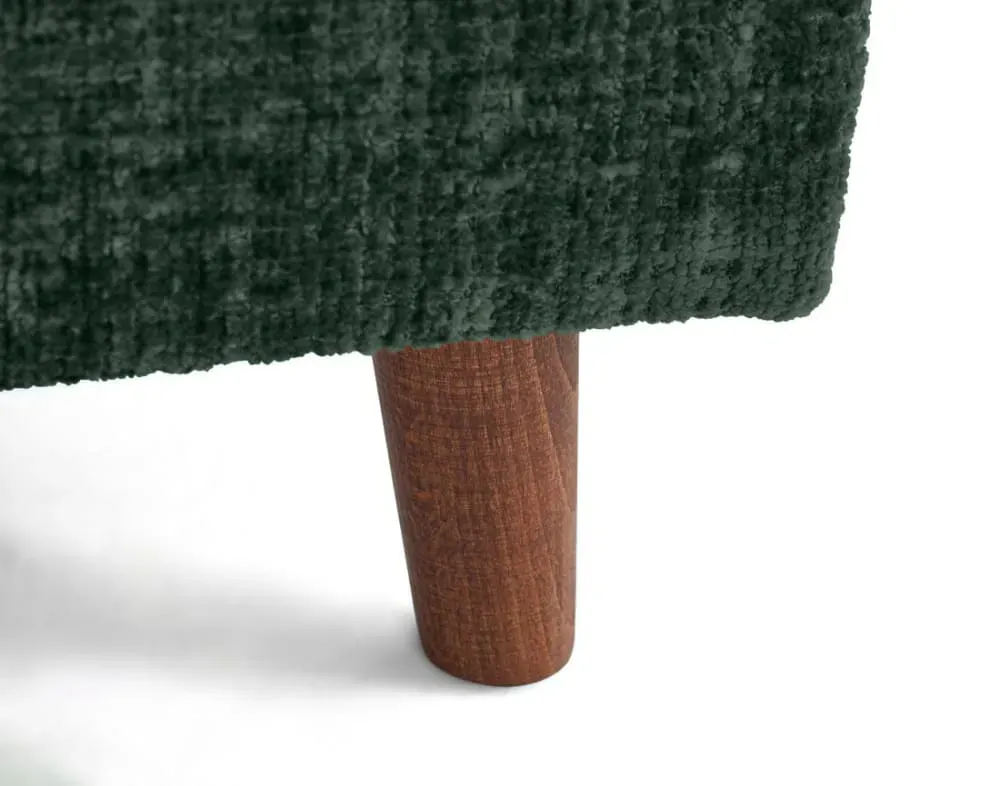 Illustration numéro 3 du produit Canapé 2 places en velours texturé vert