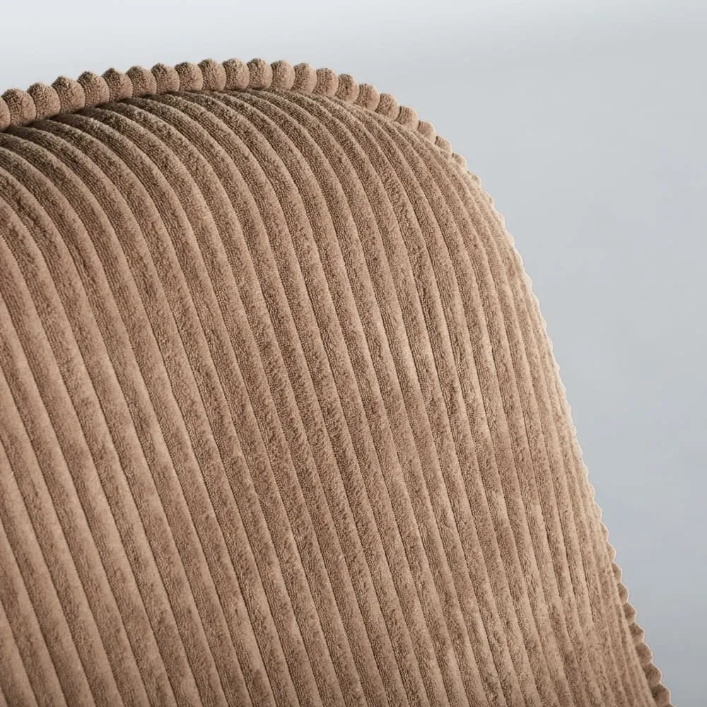 Illustration numéro 3 du produit Fauteuil pivotant en velours, terre cuite  70x80x76 cm