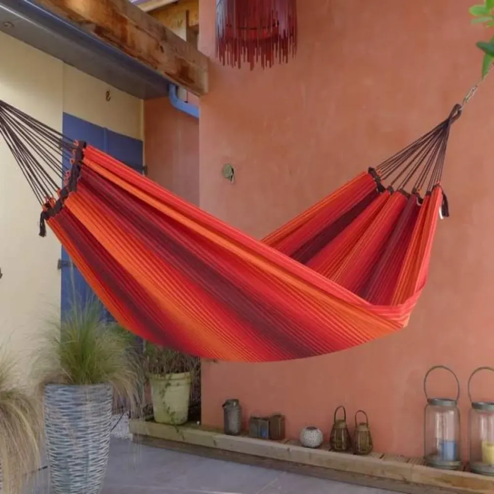 Illustration numéro 3 du produit Hamac L en coton muticolore