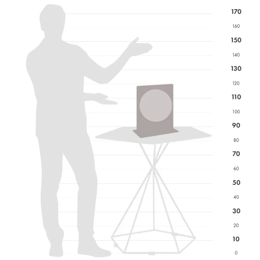 Illustration numéro 3 du produit Globe de bureau bleu indigo en acrylique 28×22×h32cm