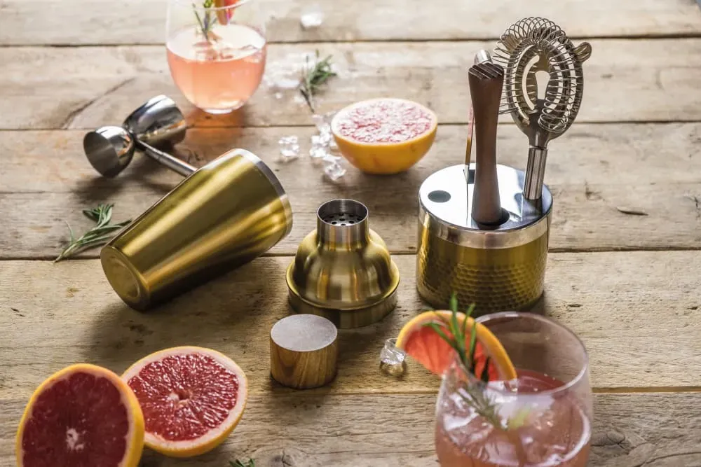 Illustration numéro 3 du produit Lot De 6 Pièces Cocktails En Acier Inoxydable 450ml