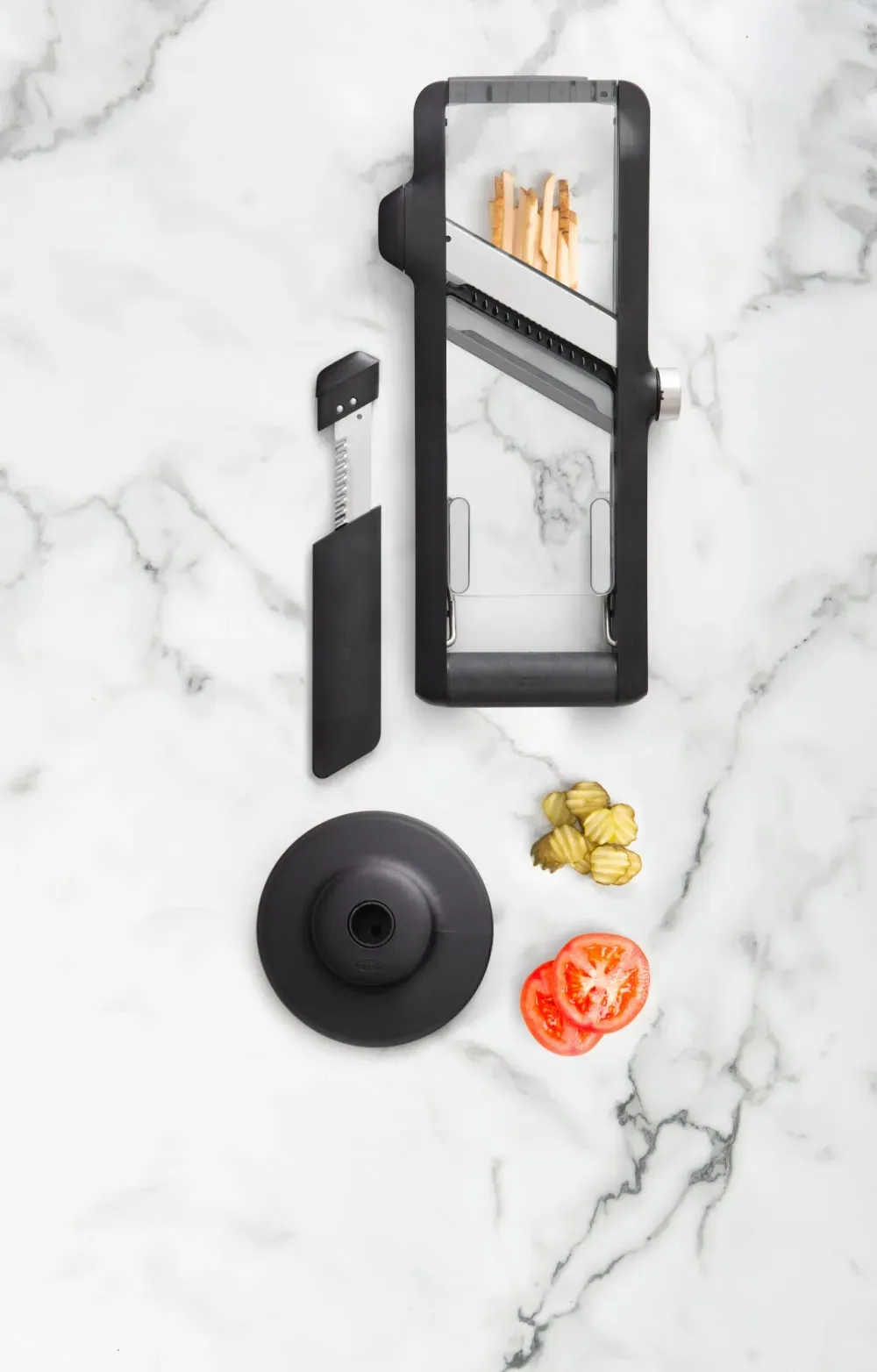 Illustration numéro 3 du produit Mandoline Plastique Noir 42 X 19 X 12 cm