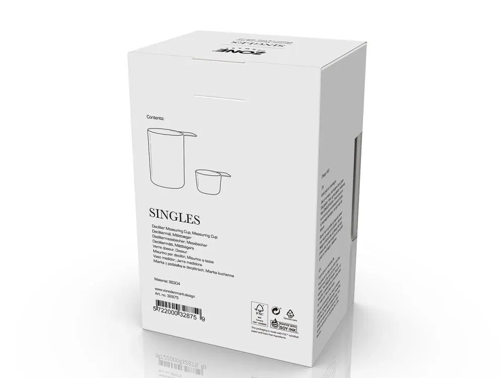 Illustration numéro 3 du produit Set de 2 doseurs 10 et 50cl en acier