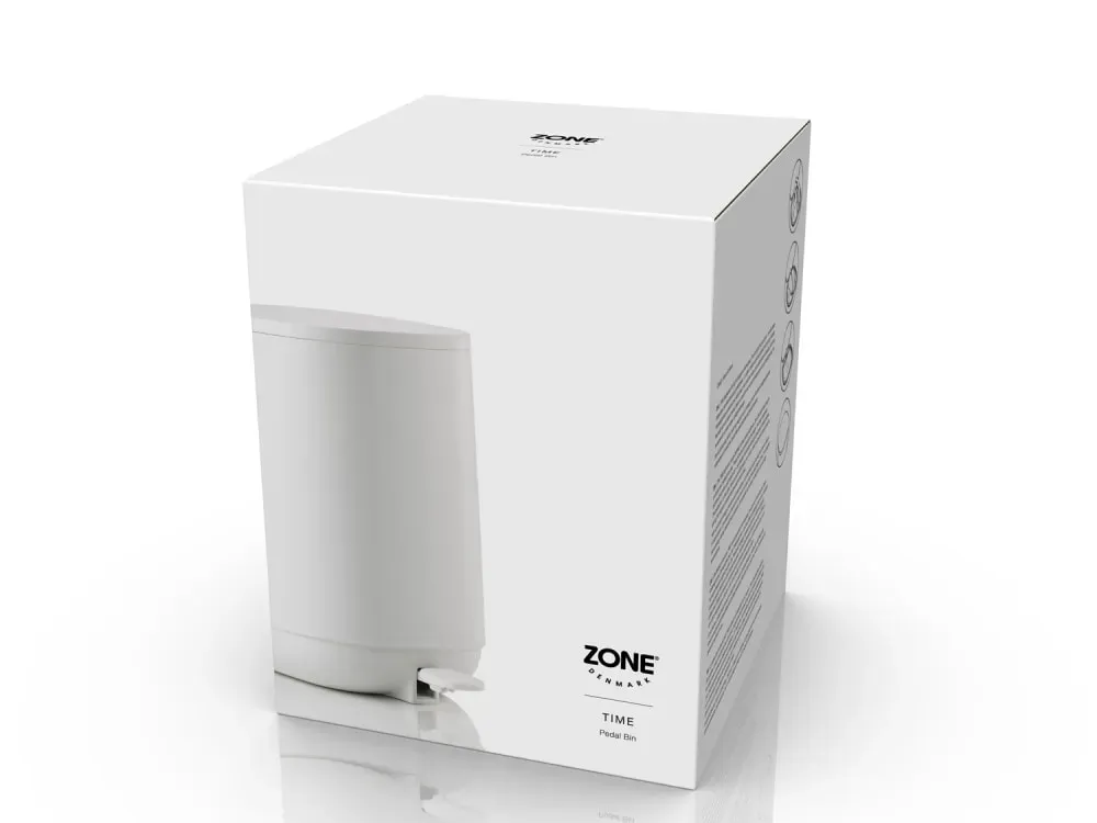 Illustration numéro 3 du produit Poubelle à pédale blanc