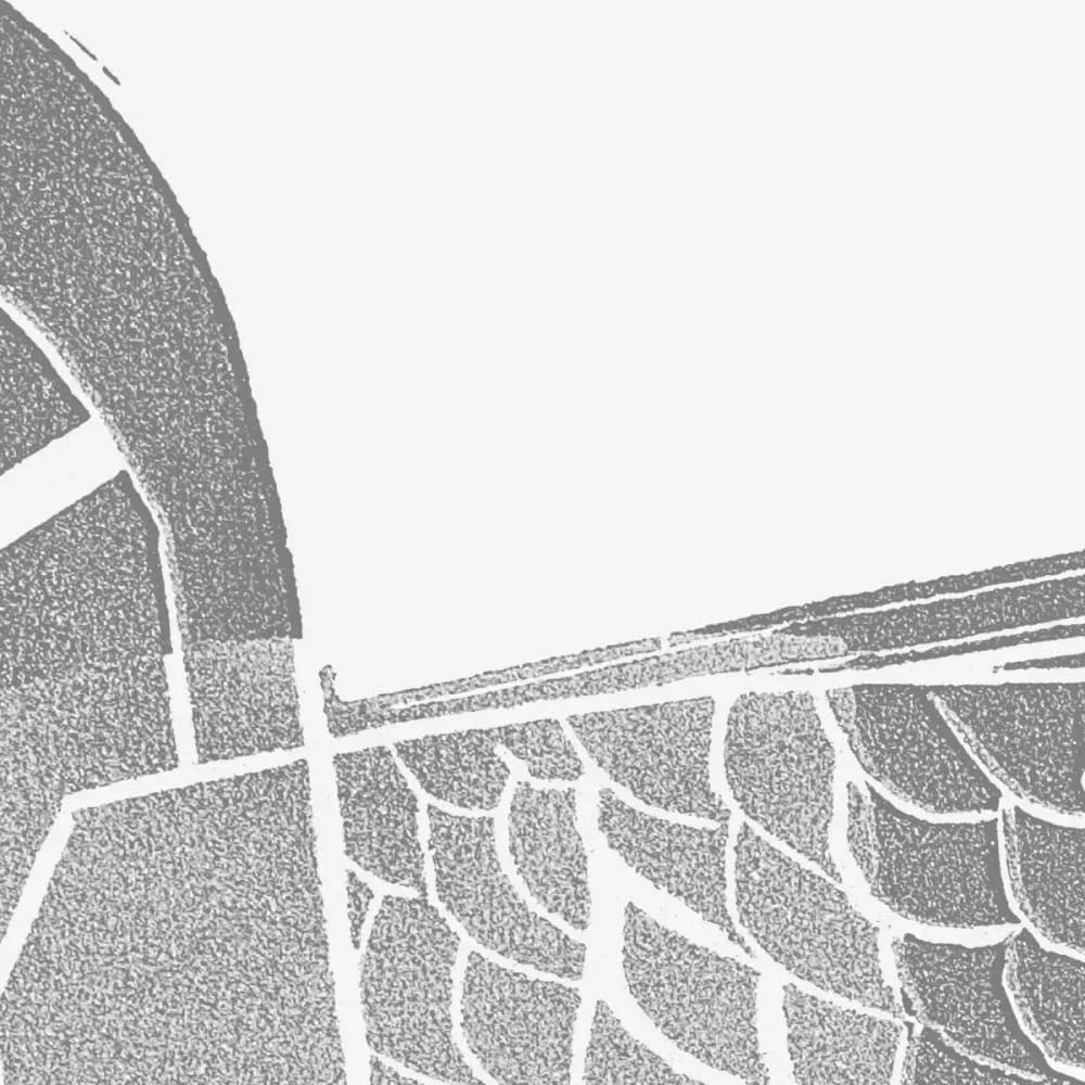 Illustration numéro 3 du produit Papier peint panoramique graphique gris 225x250cm