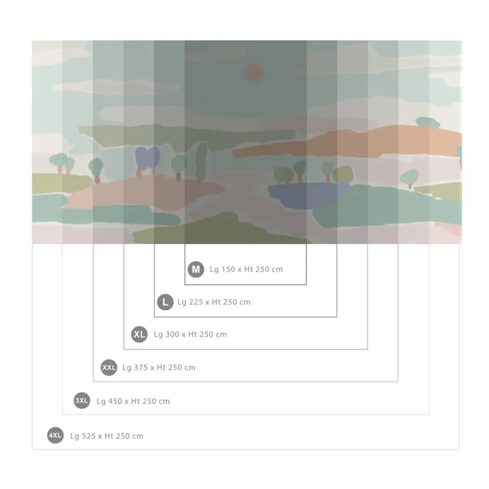 Illustration numéro 3 du produit Papier peint panoramique été en couleur couleurs 300x250cm