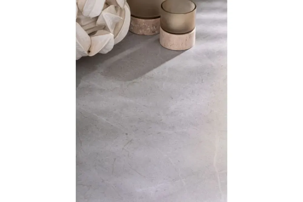 Illustration numéro 3 du produit Table de jardin en pierre et métal L240 10 places gris cendré