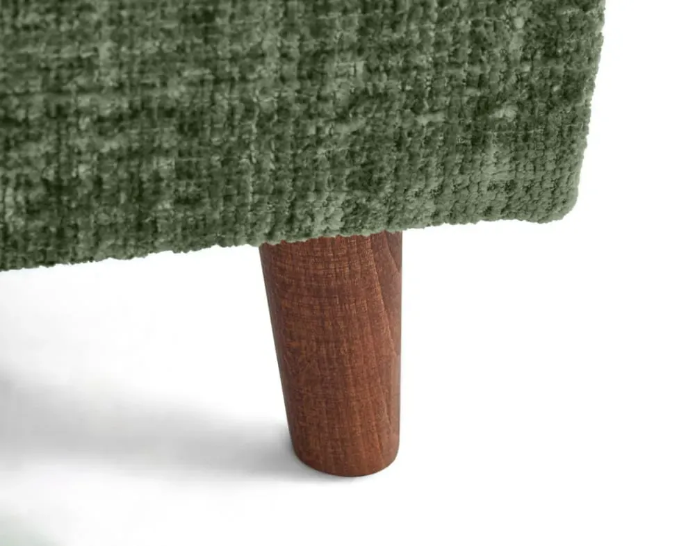 Illustration numéro 3 du produit Canapé 3 places en velours texturé vert sauge