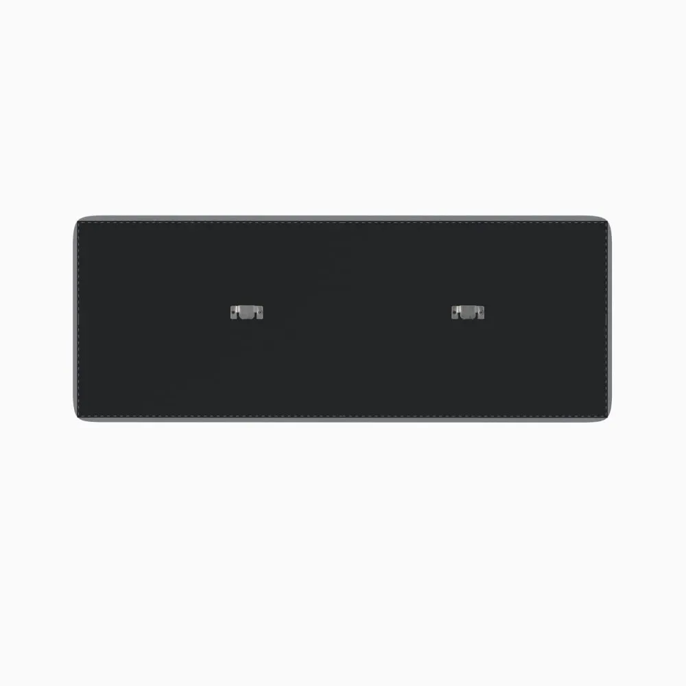 Illustration numéro 3 du produit Tête de lit en tissu gris 140 cm