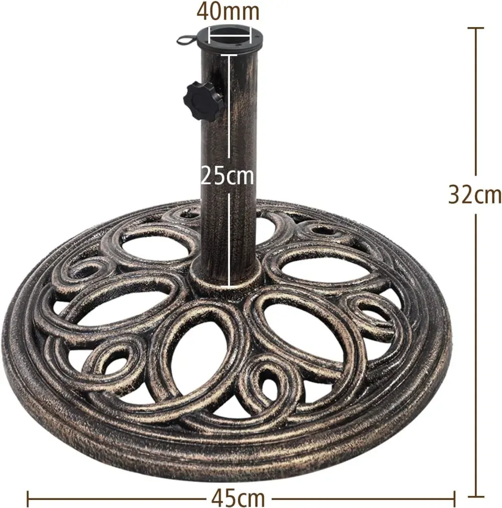 Illustration numéro 3 du produit Pied de parasol 45x32cm
