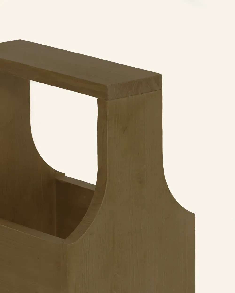 Illustration numéro 3 du produit Meuble d’appoint en bois massif couleur brun