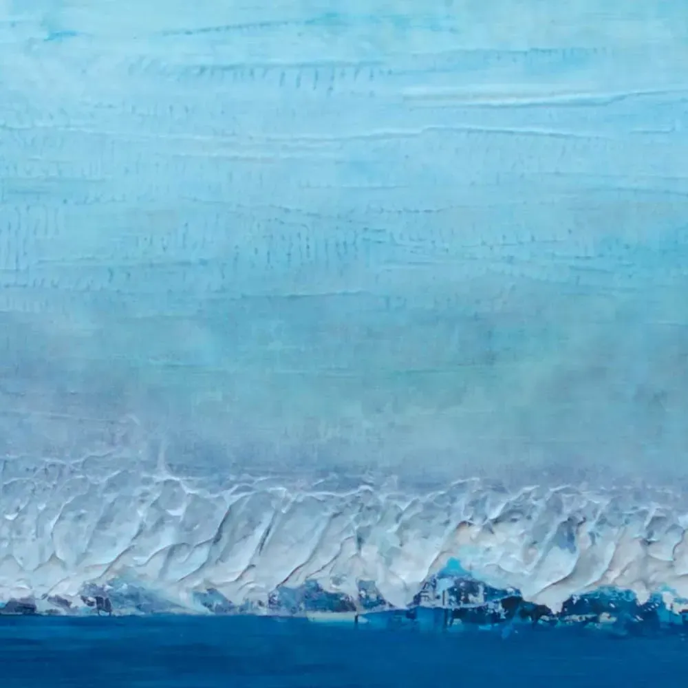 Illustration numéro 3 du produit Tableau pantone bleu classique imprimé sur toile 80x80 cm