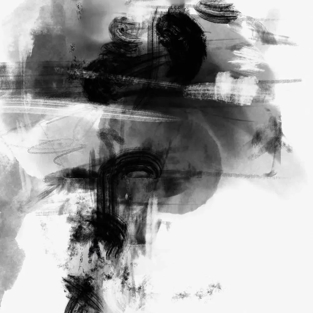 Illustration numéro 3 du produit Tableau contemporain jeu sauvage imprimé sur toile 60x90 cm