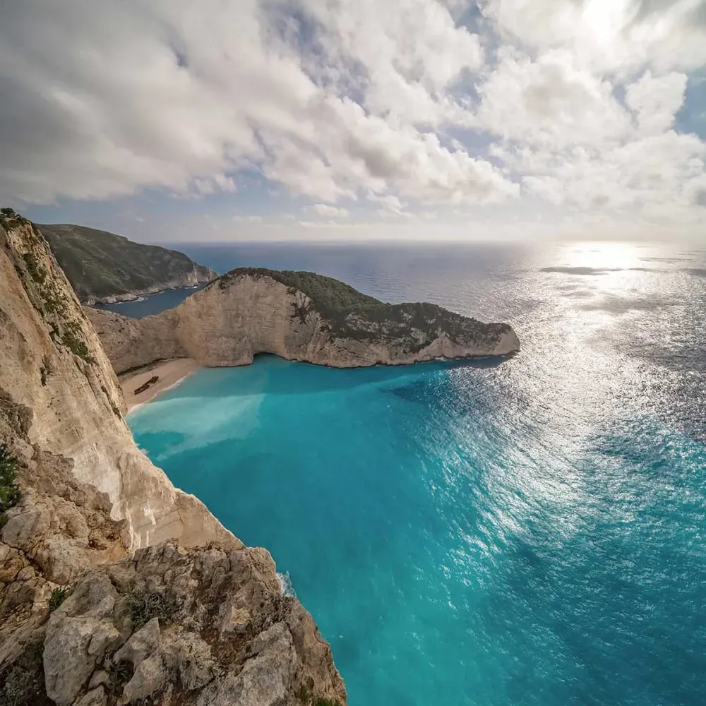 Illustration numéro 3 du produit Tableau bleu méditerranéen imprimé sur toile 60x90 cm