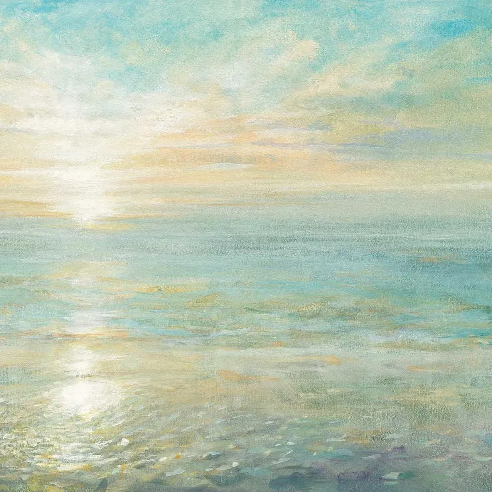 Illustration numéro 3 du produit Tableau moderne soleil sur l'azur imprimé sur toile 90x60 cm