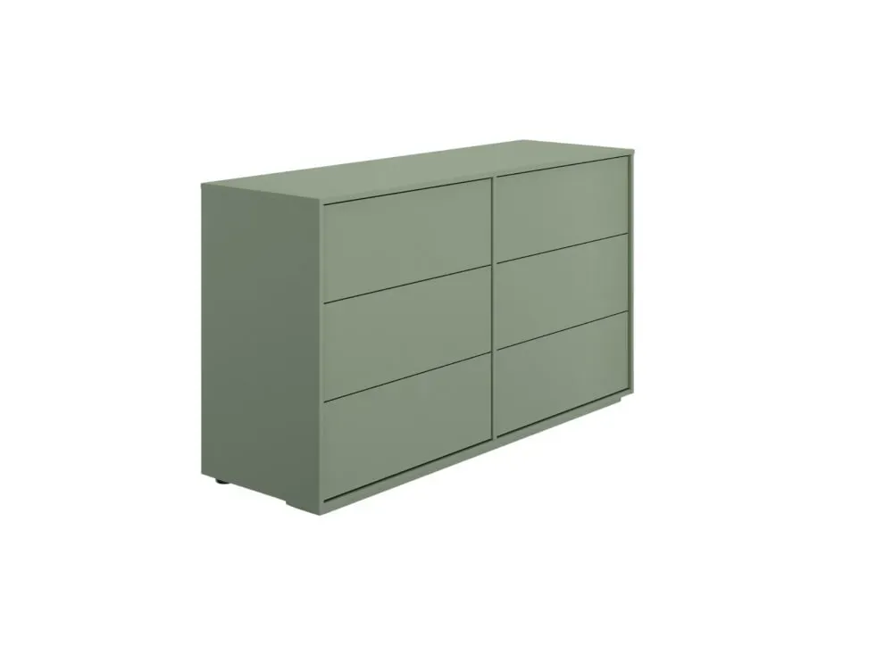 Illustration numéro 3 du produit Commode 6 tiroirs Vert Sauge