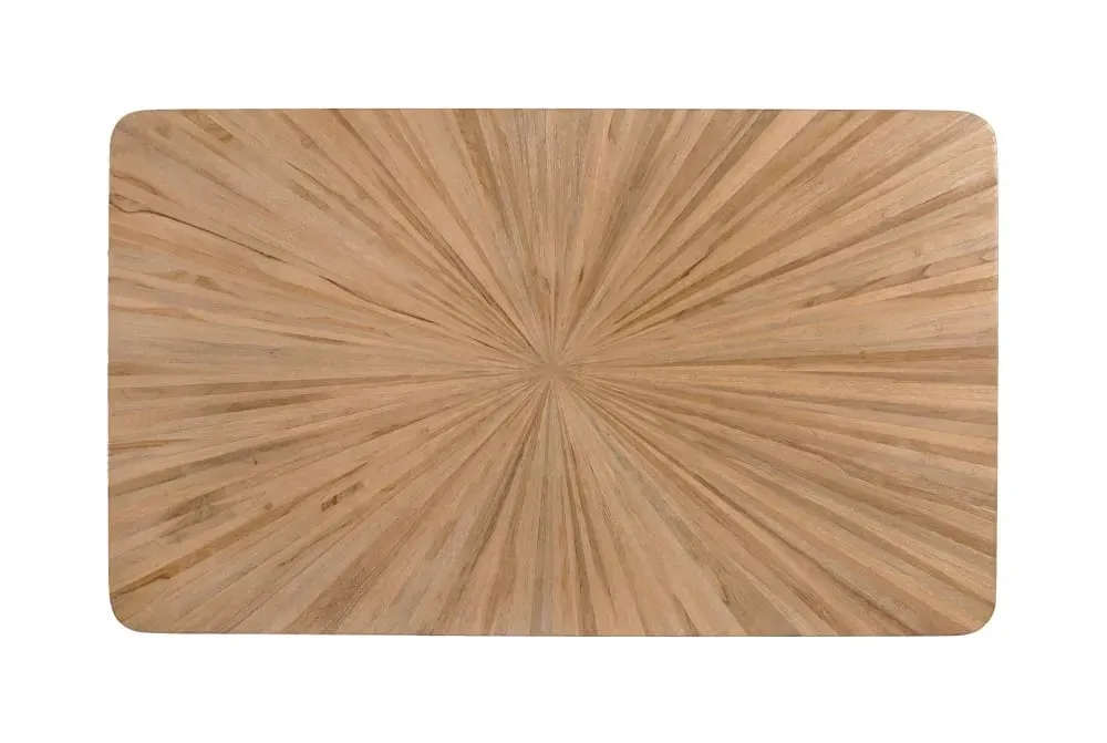 Illustration numéro 3 du produit Table à manger en bois de teck recyclé 150 cm