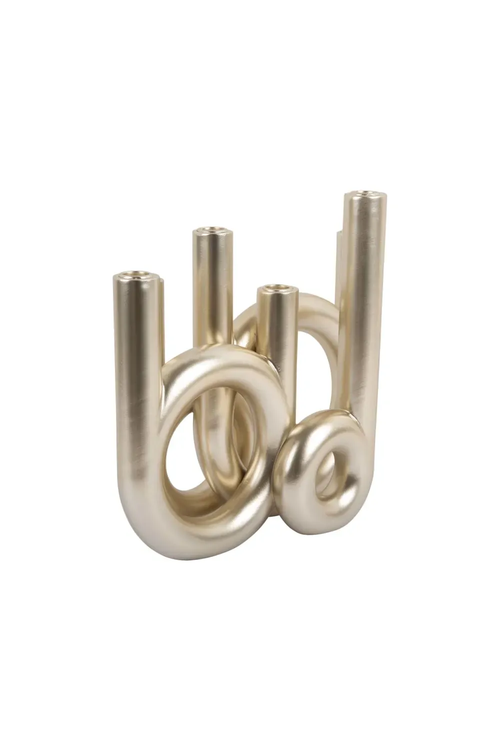 Illustration numéro 3 du produit Bougeoir polyrésine couleur or 35x13.5x32.5cm