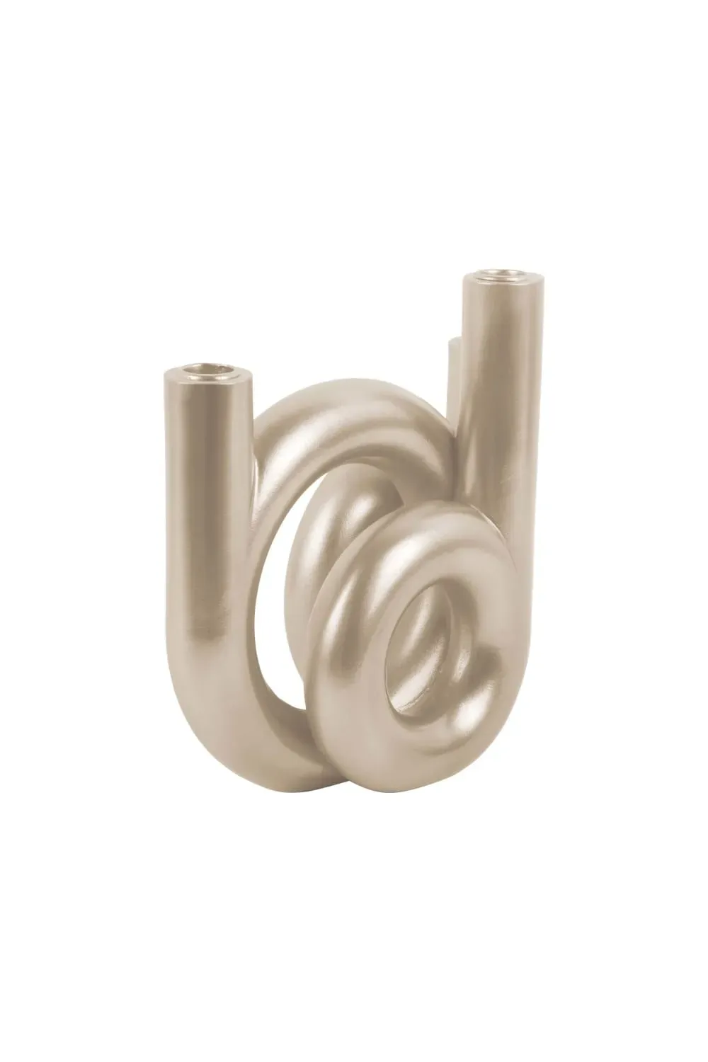 Illustration numéro 3 du produit Bougeoir polyrésine couleur or 18x12x20cm